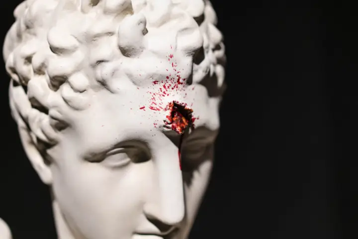 Banksy Bullet Hole Bust